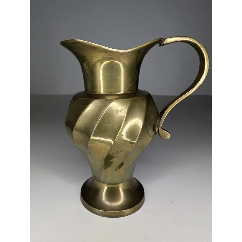 Vintage Brass Creamer Pitcher Made In India 4.5